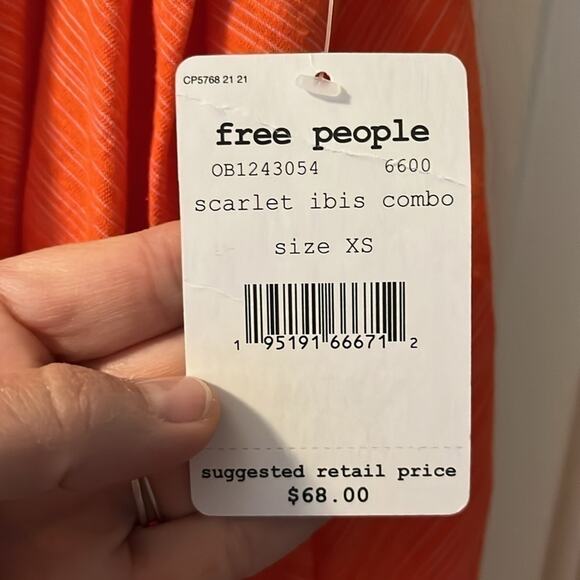 Free People NWT Scarlett Ibis combo tank size XS - Picture 4 of 7